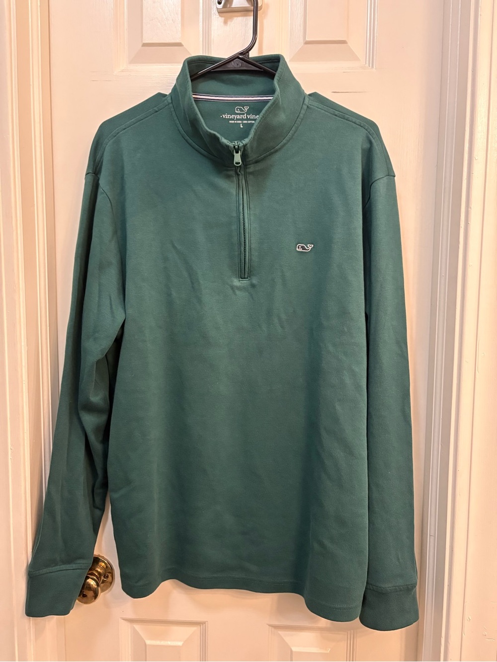 Vineyard Vines Forest Green Quarter-Zip Pullover